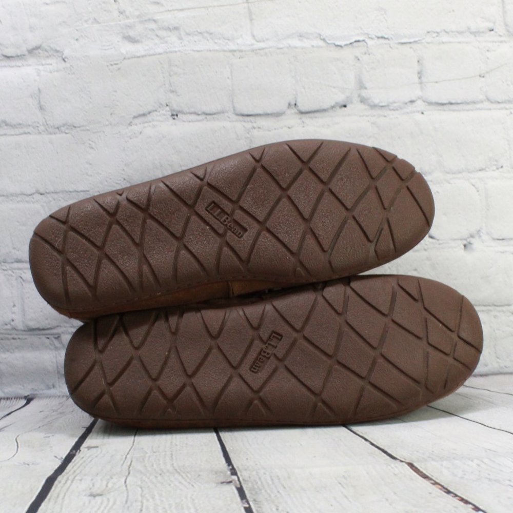 LL BEAN Shearling Lined Moccasins Slippers 11 M - Picture 8 of 8